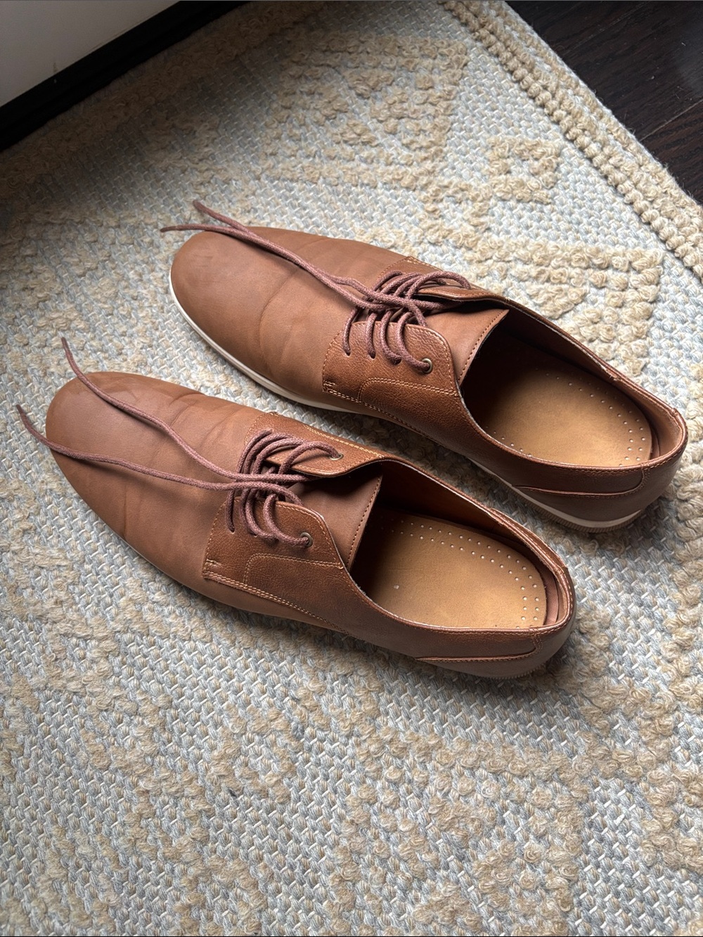 Call It Spring Men's VEGAN Brown Lace-Up Oxfords